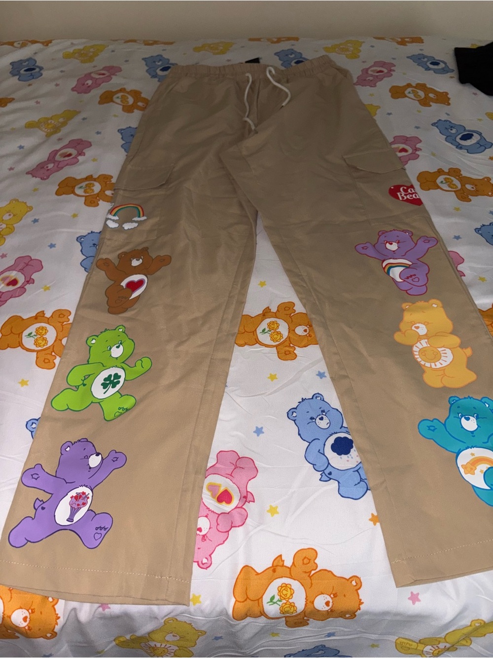 Care Bears Pants with Multicolor Character Prints